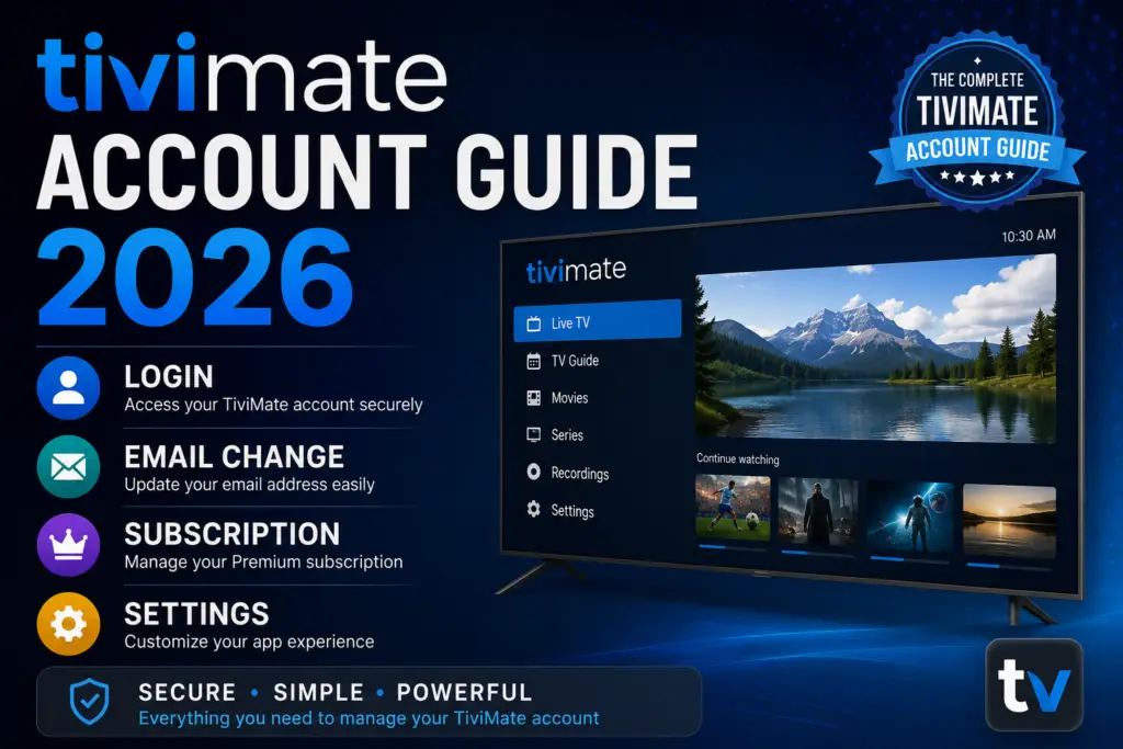 TiviMate Account login and subscription management guide