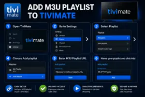 How to Add M3U Playlist to TiviMate (2026) — M3U, Xtream Codes and Stalker