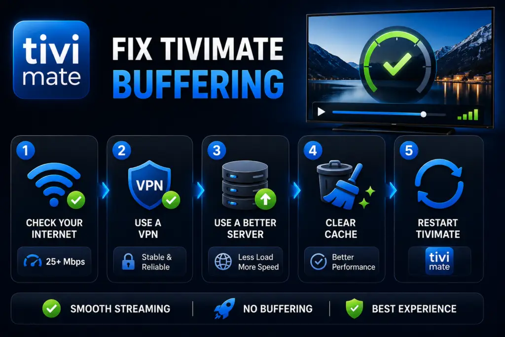 Fix TiviMate buffering guide