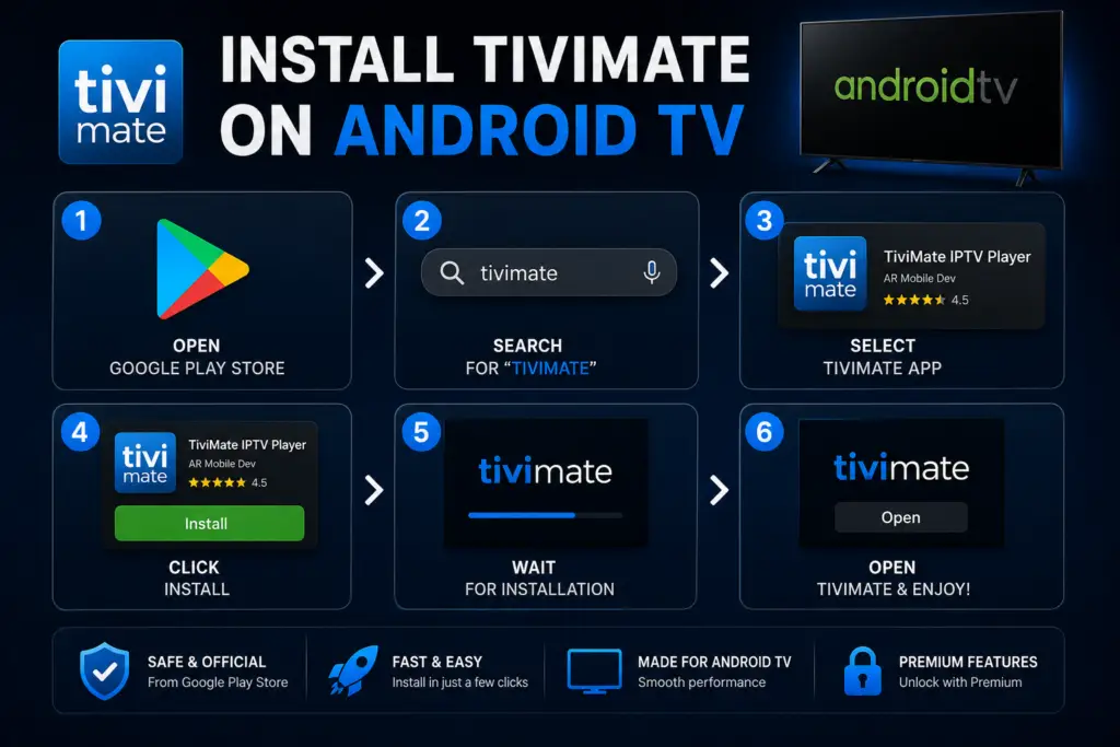 Install TiviMate Android TV guide