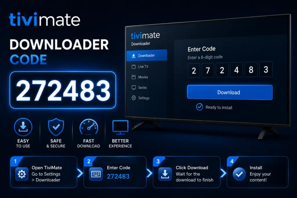 TiviMate Downloader code 272483